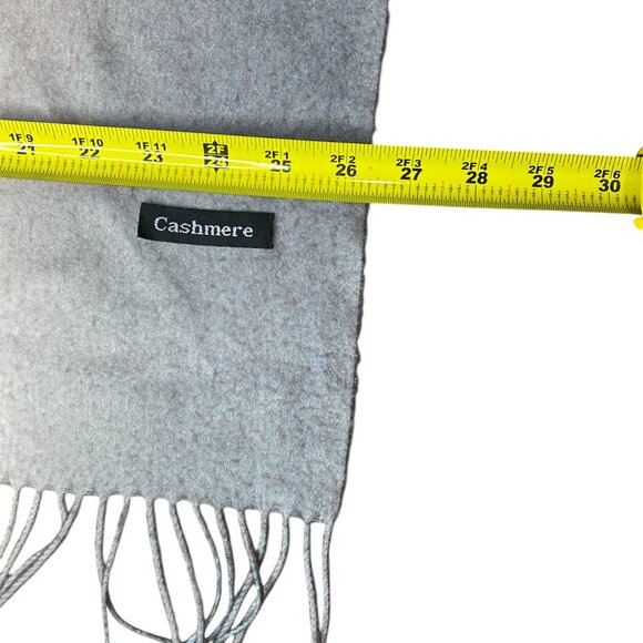 CASHMERE OMBRE SCARF FRINGE - Picture 5 of 6